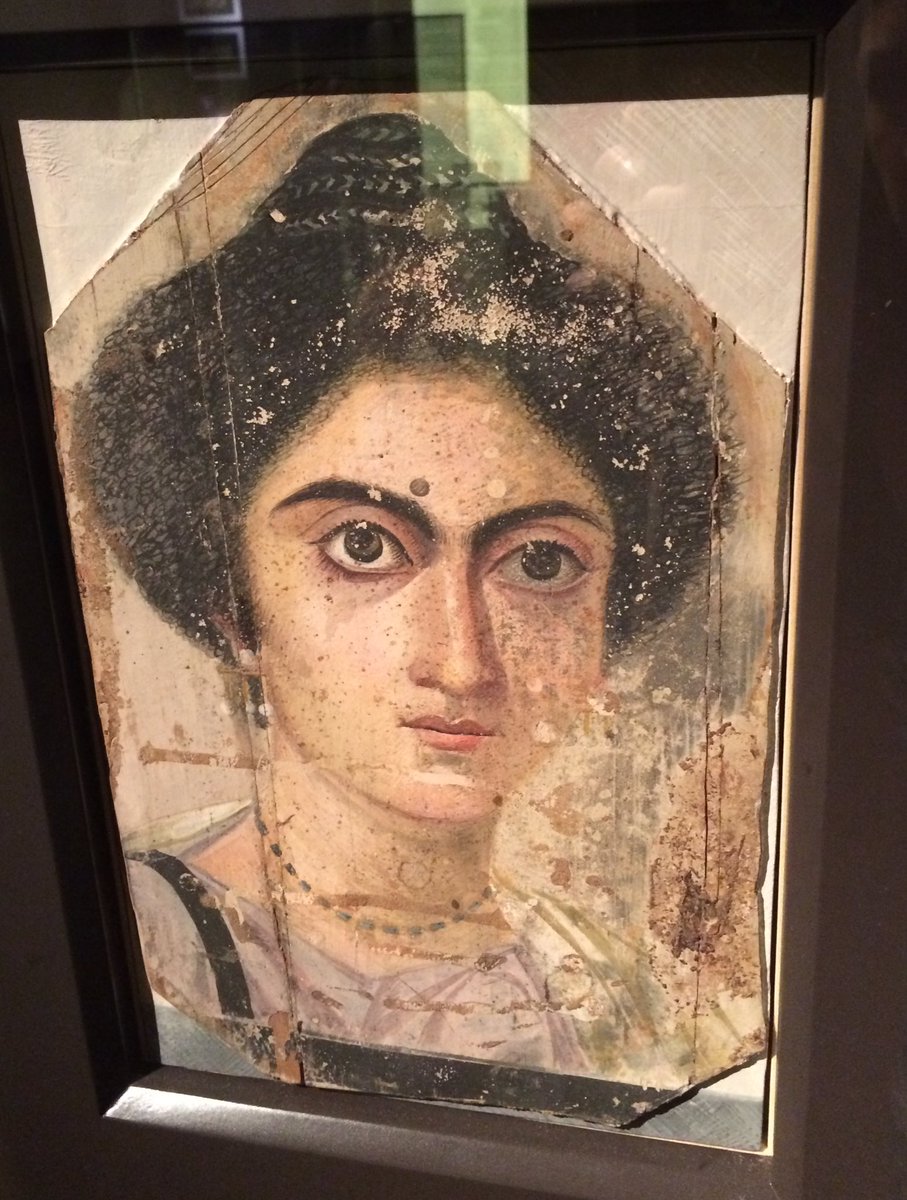Striking stare: a Roman-Egyptian mummy portrait on display @MAF_Firenze #MuseumsUnlocked #Florence