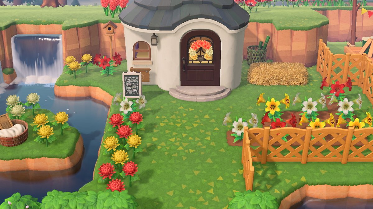 queenycrossing's tweet photo. I finished decorating Piper's garden! I am actually very very happy with the way this turned out!
but should I maybe swap the white sign for a black one? ๐ง
#AnimalCrossingNewHorizons #acnh #piperacnh https://t.co/KgkWrqy9vV