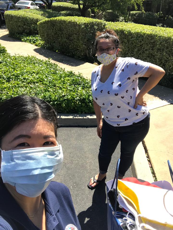 SupJaniceHahn's tweet photo. Meet Antionette and Velia, Hacienda Heights residents selling their homemade masks on Facebook.

We wanted to buy masks for service providers in the community but we wanted to buy local — so we bought from Antionette and Velia. 

Yesterday, Lauren met them to pick up the masks. https://t.co/ue0r3K7iD5