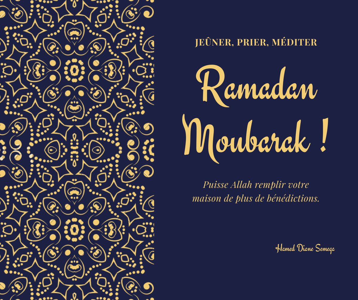 semega_hamed's tweet photo. #RestezChezVous #semega #Dakar #kebetu #Bamako #HautCommissaire #Ramadan2020 https://t.co/PvPaXC8FSw