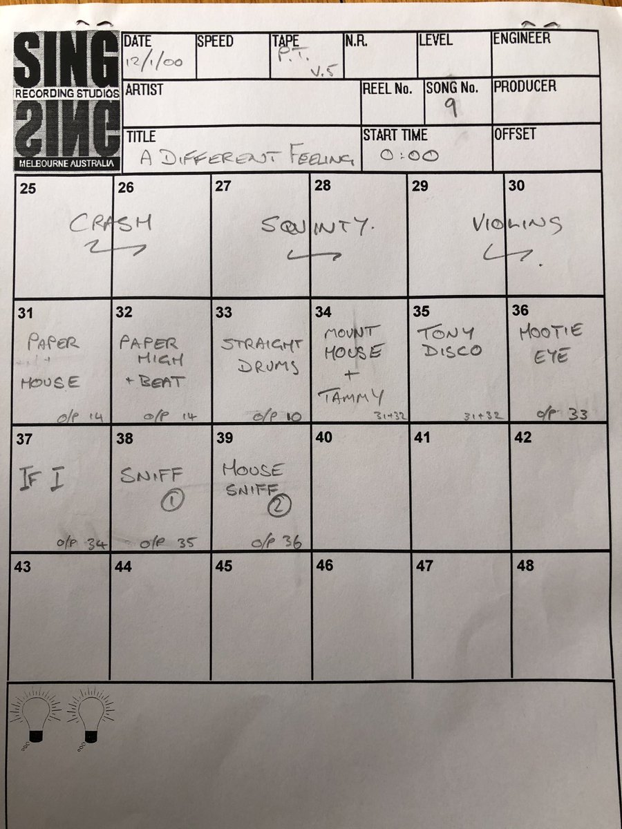 TheAvalanches's tweet image. A DIFFERENT FEELING - 

Original SSL console layout from jan 2000 
#sinceileftyou #TimsTwitterListeningParty