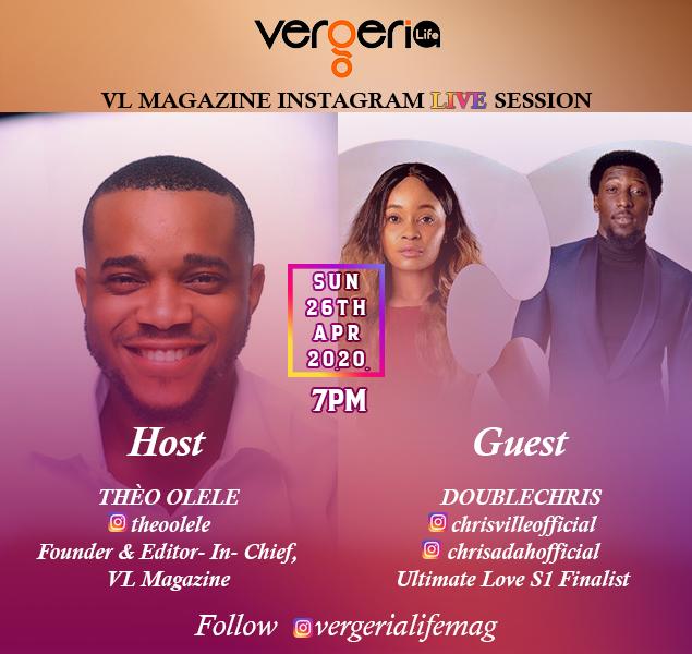 realChrisville's tweet photo. Join us tomorrow for another mind blowing #DoubleChrisLiveSession with @vergerialifemag
.
My Pineapplefam.. dont miss out on this, It's going to be informative n interactive...7:00PM WAT.
.
#DoubleChris #DoubleChrisLiveSession #StrongerTogether #chrisville #energygod #vibeking https://t.co/XjA4D4623l