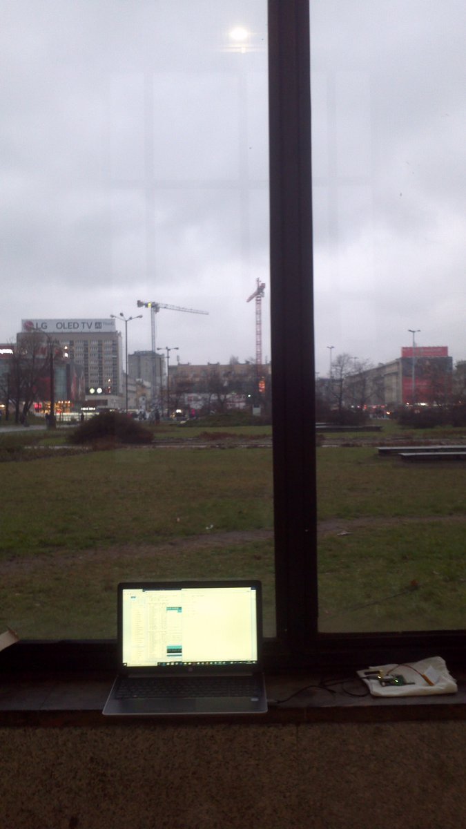 jim_hunt's tweet image. It's very nice to e-meet you @RobWolfe. Allegedly you're into #IoT via #ESP32?

So are we at @V2G_EVSE!

Testing the @PycomIoT #FiPy in a train station in #Warsawa, #Polska: