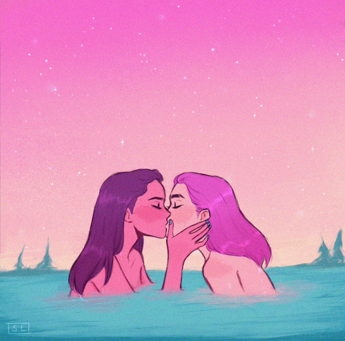 sourbons's tweet image. #pinkart 🤔