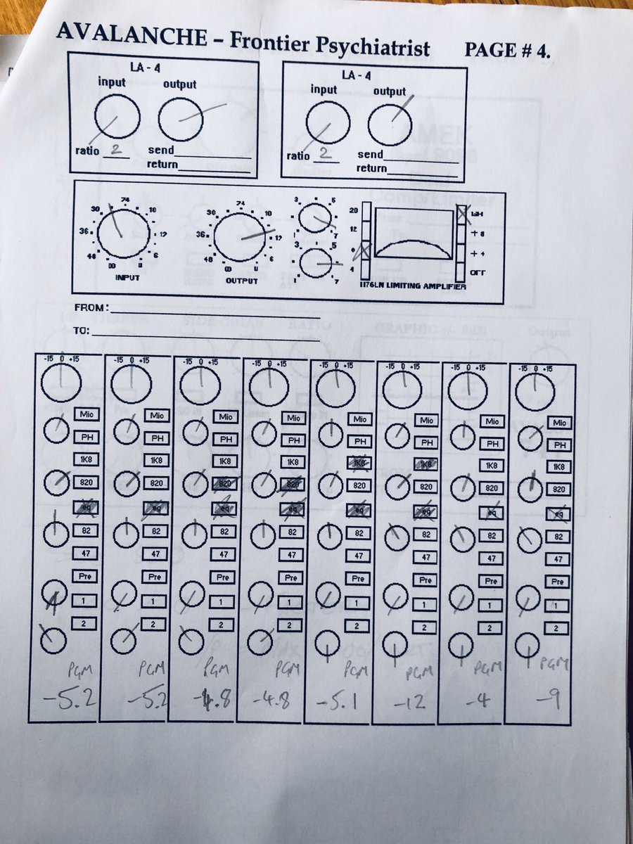 TheAvalanches's tweet image. Frontier was a fucker to mix . Here’s the original compressor &amp;amp; Neve settings if anyone’s interested ! 🤓 

#TimsTwitterListeningParty #sinceileftyou