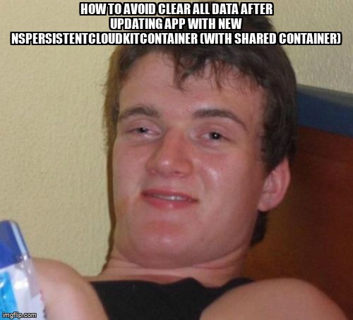 overflow_meme's tweet image. How to avoid clear all data after updating app with new NSPersistentCloudKitContainer (with shared container) stackoverflow.com/questions/6143… #coredata #cloudkit #icloud #swift #todayextension