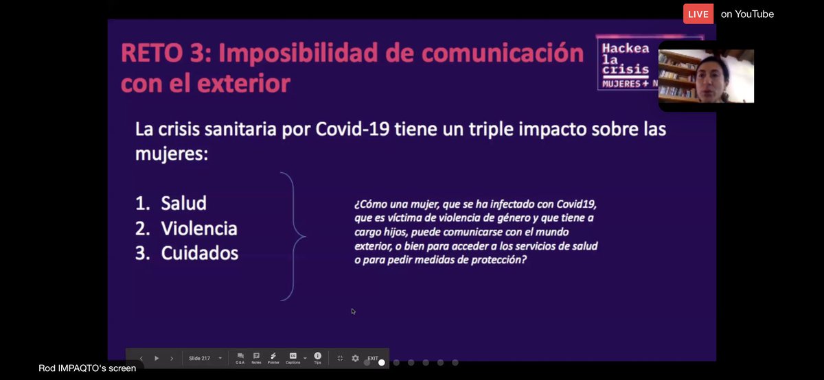 magabrielaayala's tweet image. Hoy en #HackeaLaCrisis, @Paulina_lab_ecu de @PNUDEcuador habló sobre el impacto multidimensional que tiene el #Covid19Ec sobre las #mujeres y #niñas en el ámbito de salud, violencia &amp;amp; cuidados. @IMPAQTOec