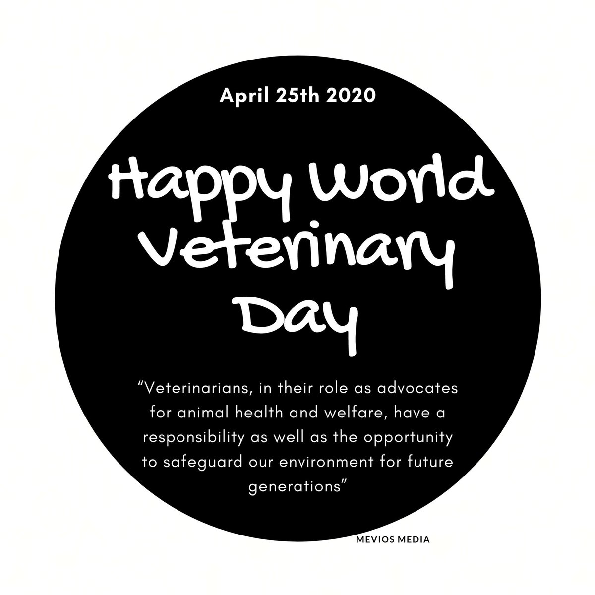 MeviosMedia's tweet image. Happy World Veterinary Day! #WorldVeterinaryDay2020