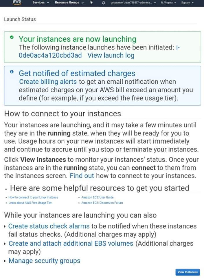 officialadmoll's tweet image. Day 6 of #DevC30DaysOfCode ⛅🌥️🌥️
I created and launch EC2 Instance in AWS.
An EC2 instance is a virtual server in Amazon Web services terminology. It stands for Elastic Compute Cloud.
I setup the virtual server and use it to deploy my own application.
#AwsCloudComputing @DevcAdo