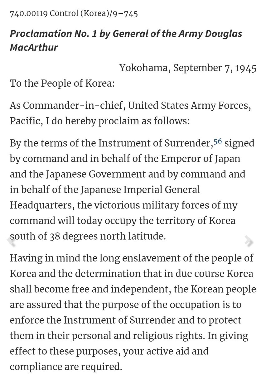 On September 7, 1945, US troops landed in South Korea. US dissolved this single, unified, and Democratically elected Government.