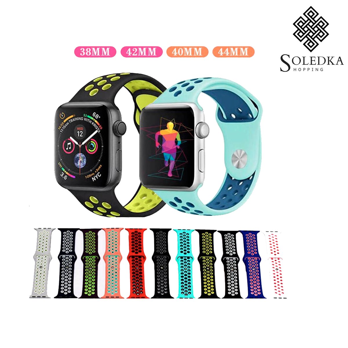 SoledkaS's tweet photo. Nos llegan nuevas correas deportivas de silicon para #AppleWatch hazlas tuyas ahora mismo!

Compatibles con Apple Watch 2 - 5 series

Pídelas llamando al 5512091260 
Escríbenos por WhatsApp al 5512299096 
Soledka Shopping™
#SoledkaShopping #SoledkaAccesorios #iLoveSoledka https://t.co/iUa2IpwoJA
