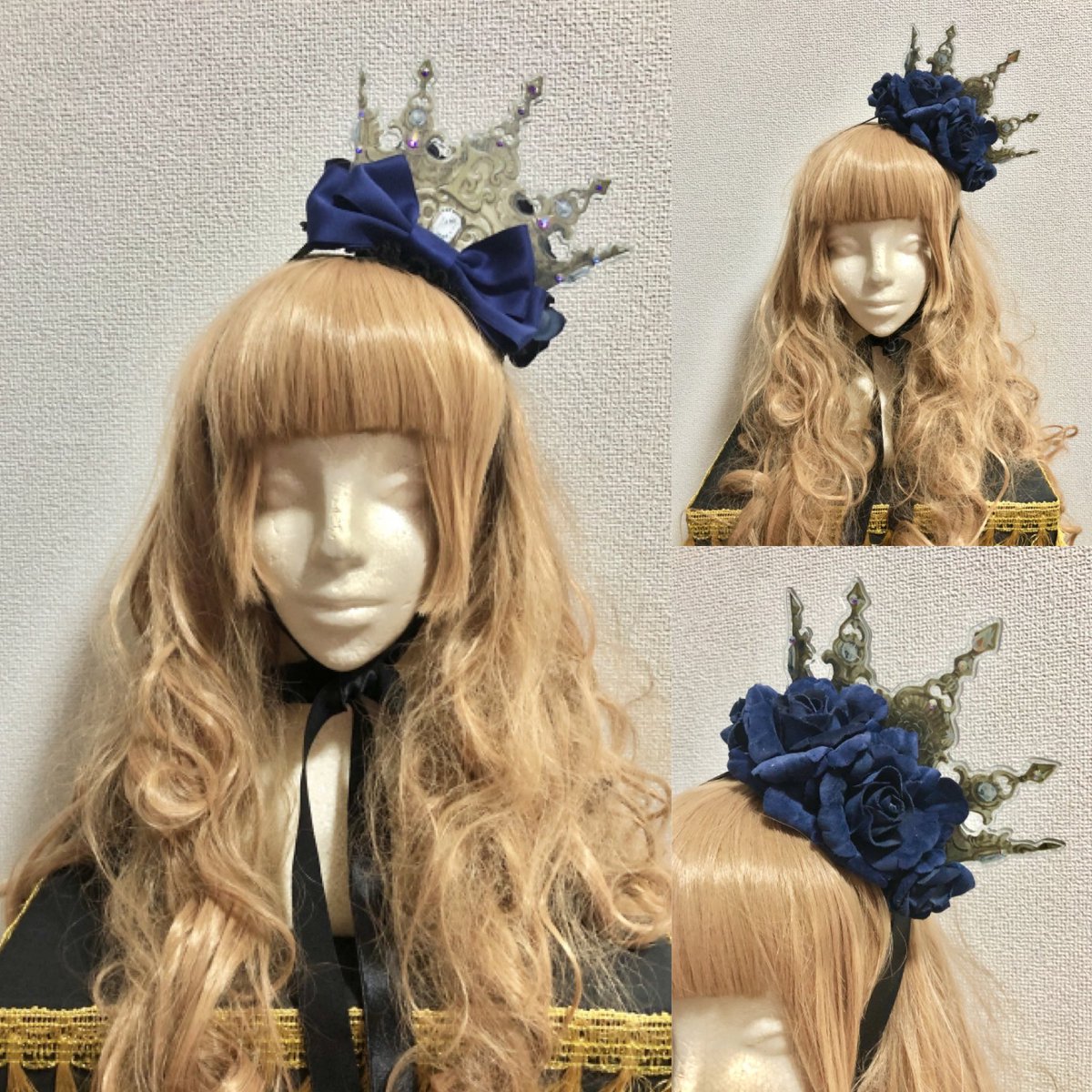 Atelier Pierrot New Enchantlic Enchantilly 薔薇姫のティアラ 黒 青薔薇 T Co Iezshp0y8i 黒 黒薔薇 T Co 1wymdjujen ゴシックコーデ ロリィタコーデ どちらにも合わせて頂けるティアラのヘッドドレスです