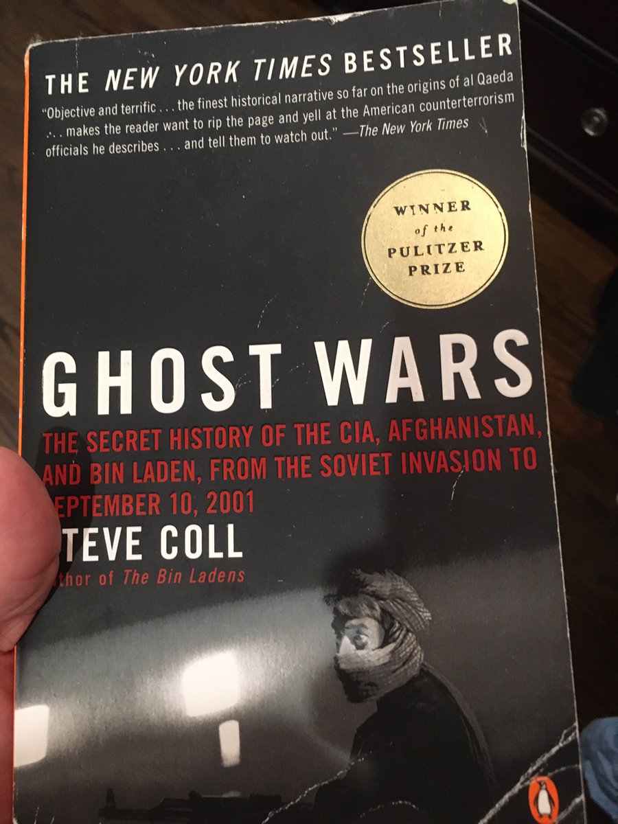 Steve Coll’s “Ghost Wars” chronicles the CIA’s involvement in Afghanistan during the Cold War and follows through to September 10, 2001. There’s a ton of detail in here, and it really highlights the dumpster fire that the country was, as well as our role in it, prior to 9/11