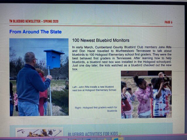 ⁦First, it was maple syrup, now it’s bluebirds!  ⁦<a href="/HobgoodRockets/">Hobgood Elementary</a>⁩ 1st graders are learning so much this year!  Thank you Cumberland County Bluebird Club for being an amazing partner!  ⁦<a href="/MCScommunicates/">Murfreesboro City Schools</a>⁩ is very, very grateful!!