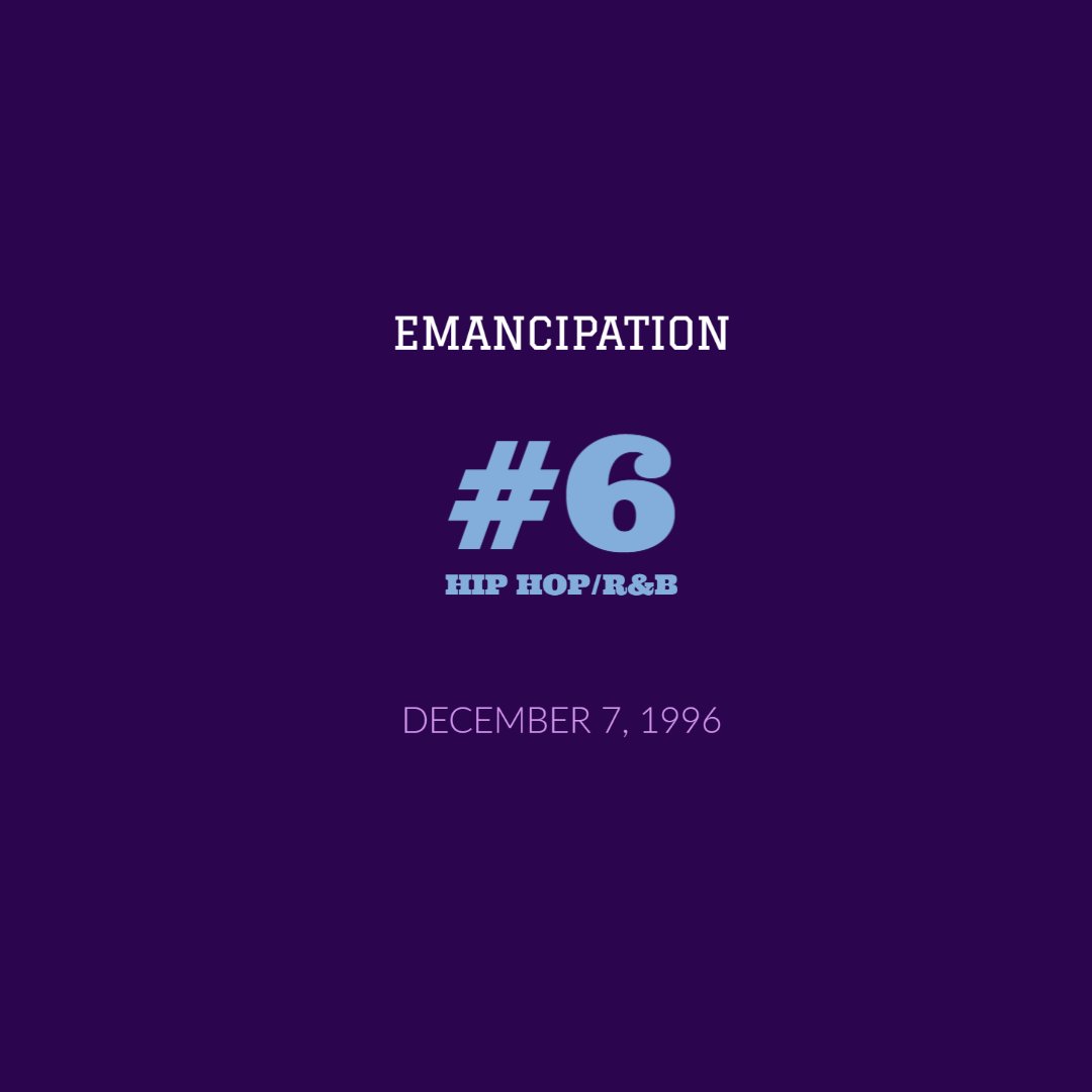 Emancipation released November 19, 1996. It’s the 4th best selling 3 disc album of all time in the United States.