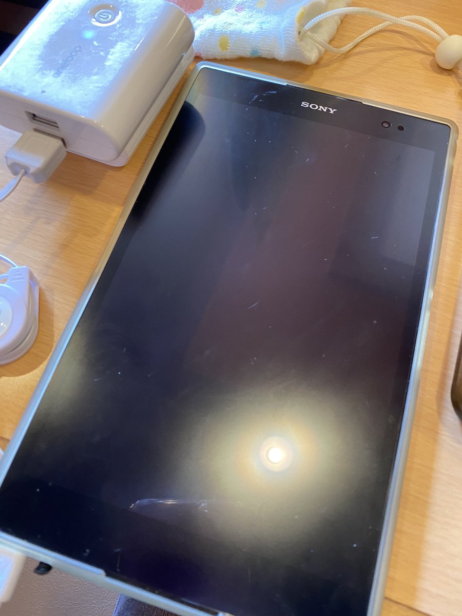 ﾜﾝﾆｬｰhashi 秋バテ中 Xperia Z3 Tablet Compactのバッテリー交換が終わって帰ってきた 電源入るようになった わーい