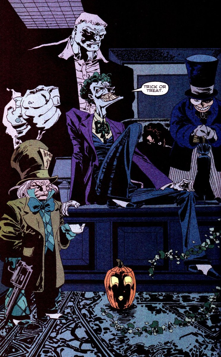 Tim SaleHis most famous Joker art can be found in The Long Halloween, but he’s done several covers and art for individual issues and runs. His joker is instantly recognizable for his extreme proportions that somehow fit perfectly into the aesthetics of his version of Gotham