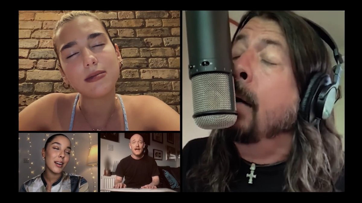 omelete's tweet photo. Ficou lindo! Foo Fighters toca versão especial de "Times Like These" com Dua Lipa, Chris Martin, 5 Seconds of Summer, Hailee Steinfeld e Yungblud: https://t.co/Il2IniDQVe https://t.co/DcQx8Tn1ia