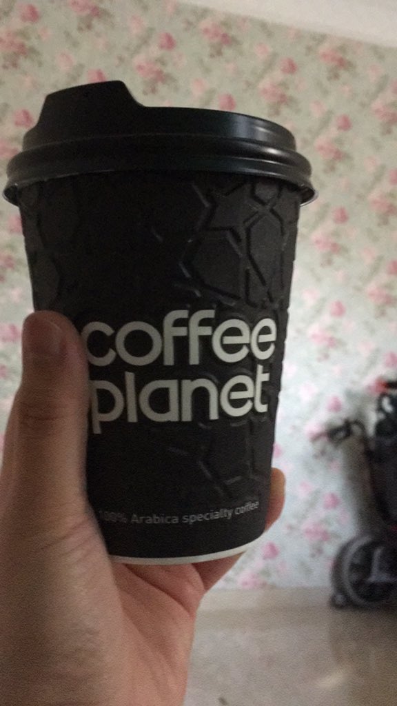 leahmeter91's tweet photo. Thank you Lord God for safe travel and thank you @MyCoffeePlanet for a free cup of coffee for health workers! 😊 https://t.co/S9wK2hTutT