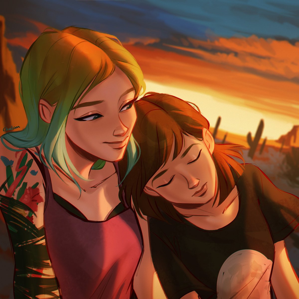 Chalseu_D's tweet photo. 🦋🦋   #chalseu #LifeIsStrange2 https://t.co/yImvNIFPQ7