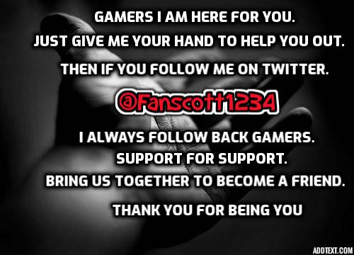 fanscott1234's tweet photo. #Gamers Please talk to Me. I am here. If you see this Please retweet this. I try to do my best to #SupportAllStreamers #SupportAllGamers on #Youtube #Twitch #Mixer and much more. I watch #GamesClips from #CallofDuty #Fortnite #ApexLedgends #PUBG #Minecraft and other #Games. https://t.co/ICLXtGDzK8