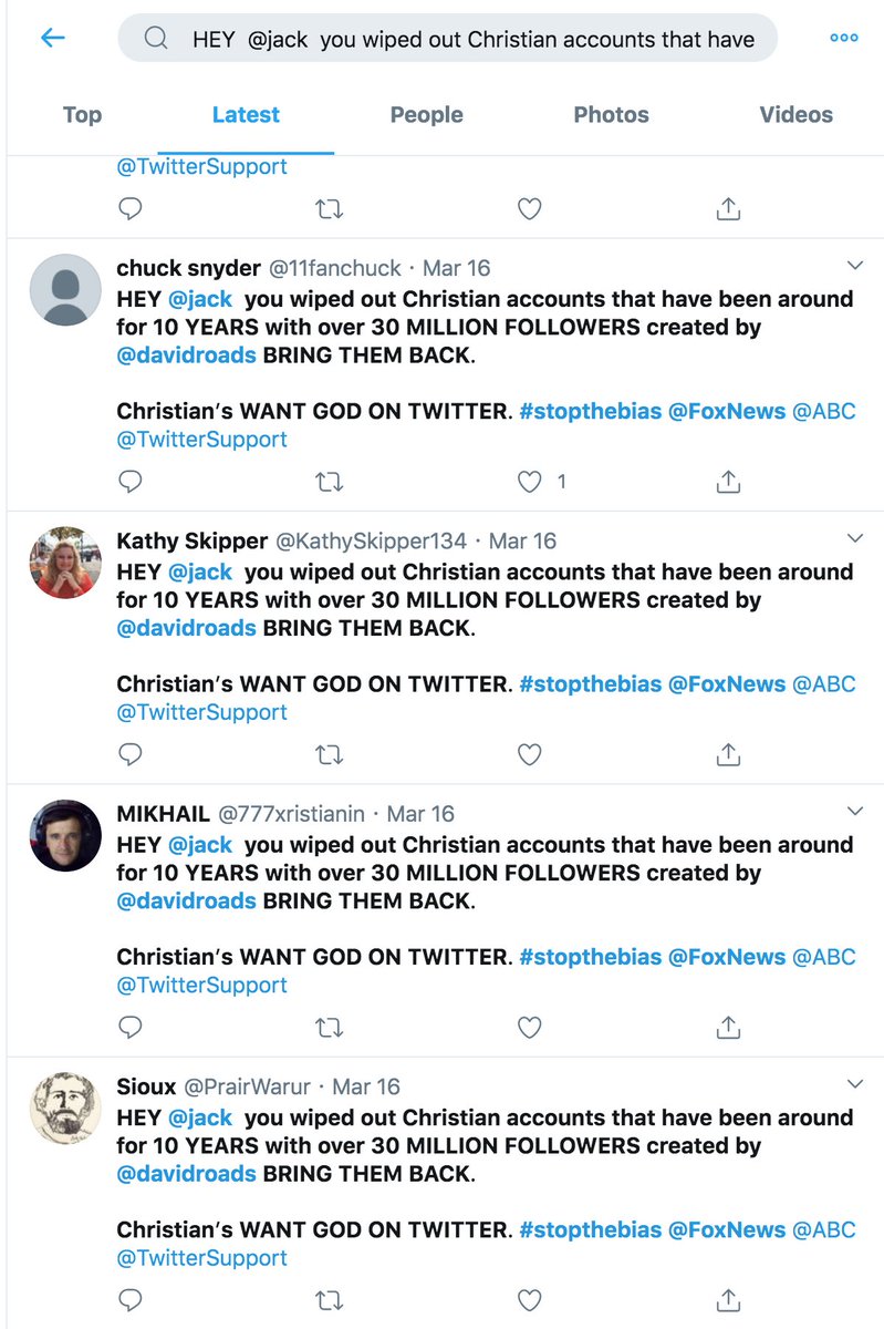 We've seen some overzealous reactions to Twitter suspensions before, but spammy repetitive tweets implying that the banned accounts belonged to a literal deity is a new twist.  #SaturdaySpamcc:  @ZellaQuixote