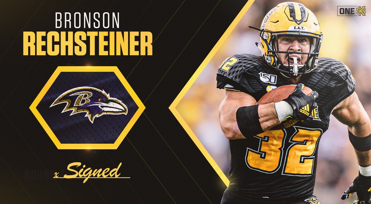 HUGE congrats to <a href="/BronsonSteiner/">Bronson Steiner</a> on signing a deal with the @ravens!!

#OneKS | #ProOwls 💪