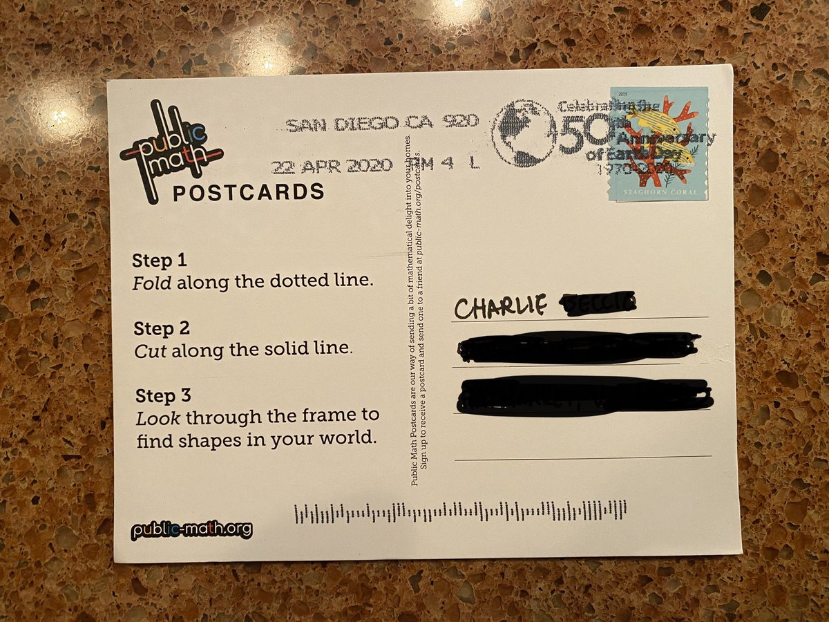 Ms_Acklin's tweet photo. We got our @Public_Math card today! Ready to go on a geometry scavenger hunt walk. #mathintheworld https://t.co/D0UqqAL39j