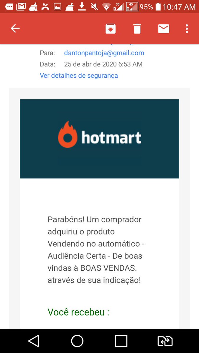 dantonpantoja's tweet image. Saiu venda hoje! #MarketingDigital  #hotmart #eduzz #monetizze