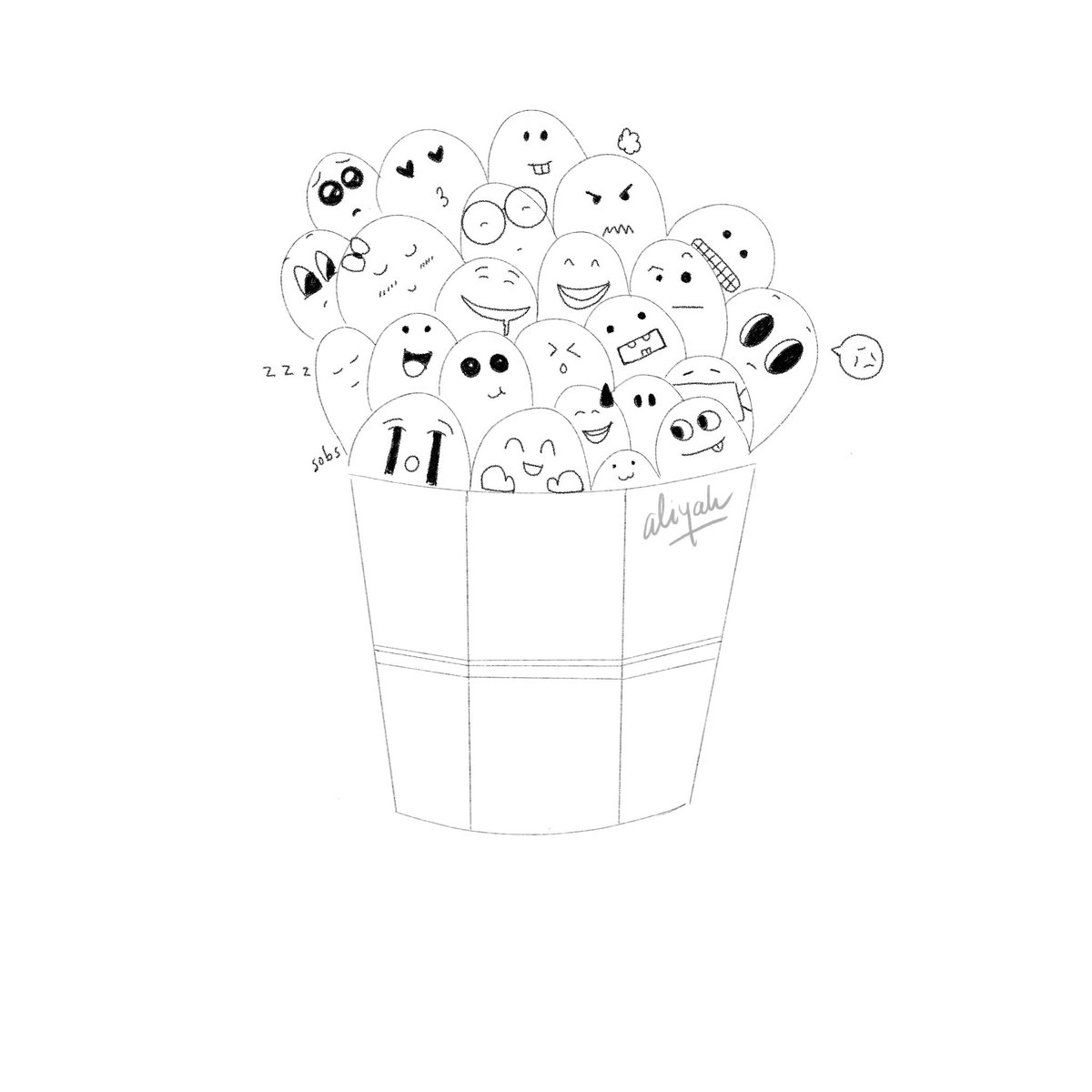 Theme 3: Bucket“A bucket full of emotions.”  #ramadhansketchchallenge2020   #klsketchnation