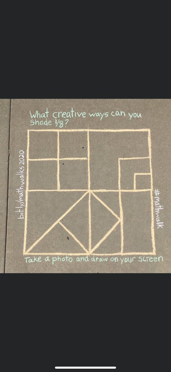 I’ve been seeing these on my daily walks with @pompagraphics   They are fantastic! Check out the bit.ly for more ideas.  #mathwalk