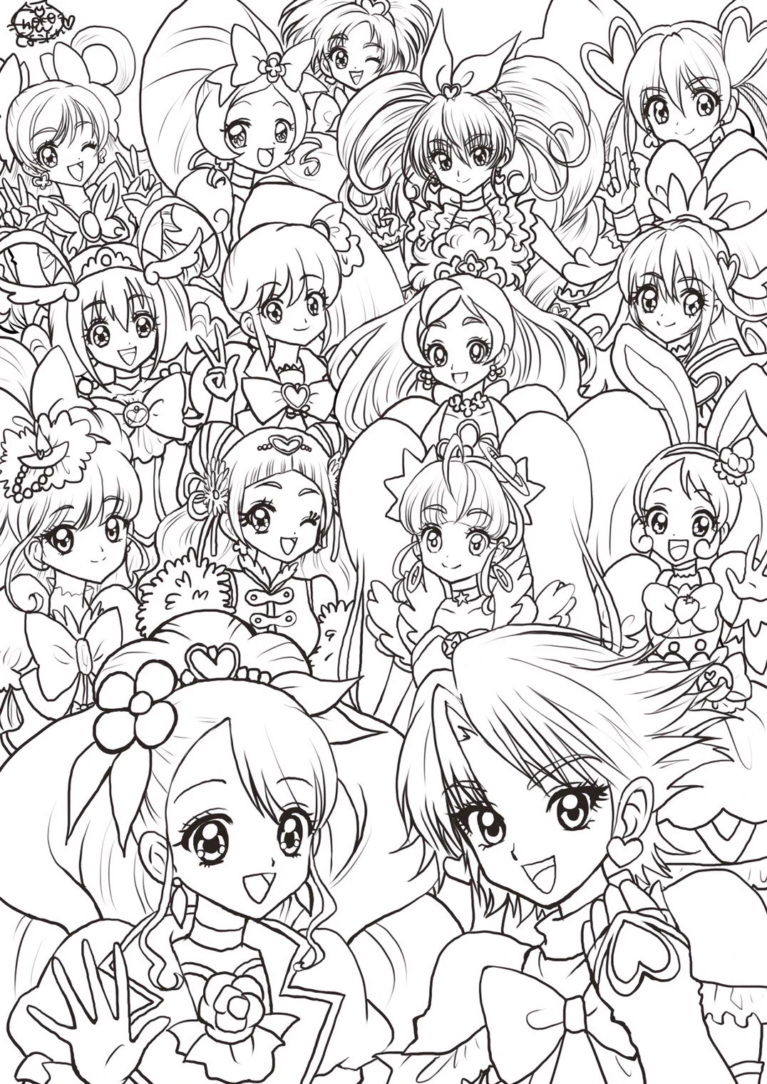 チビッコたちに朗報‼️しょこたんのプリキュアぬりえで、おうち時間を楽しもう?