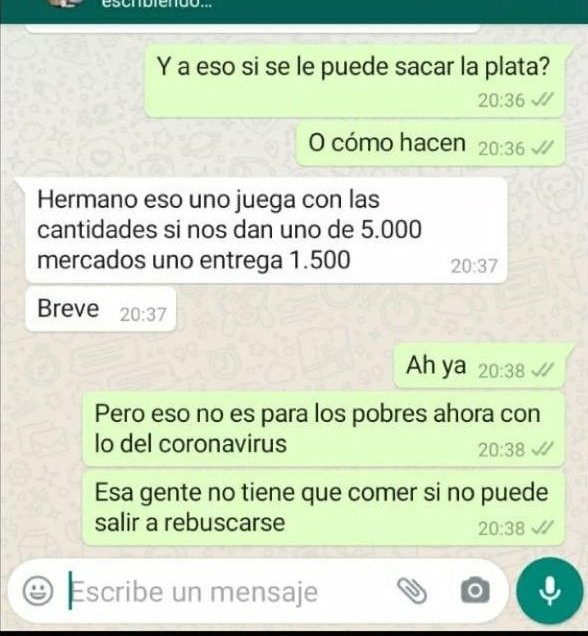 LaSinEstilo's tweet photo. En Córdoba tres concejales, dos de ellos del Centro Democrático, piden contrato de 5.000 mercados para entregar sólo 1.500.

Hablemos de gente hpta. 😠

Denuncia: @gener_usuga https://t.co/pDnIgXPtAn