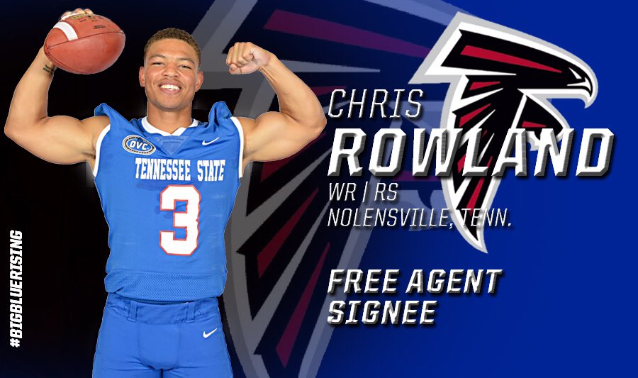 TSUTigersFB's tweet photo. Congratulations to Chris Rowland on Signing a Free Agent Contract with the @AtlantaFalcons!!!
#BigBlueRising https://t.co/SKy0JmTW7T