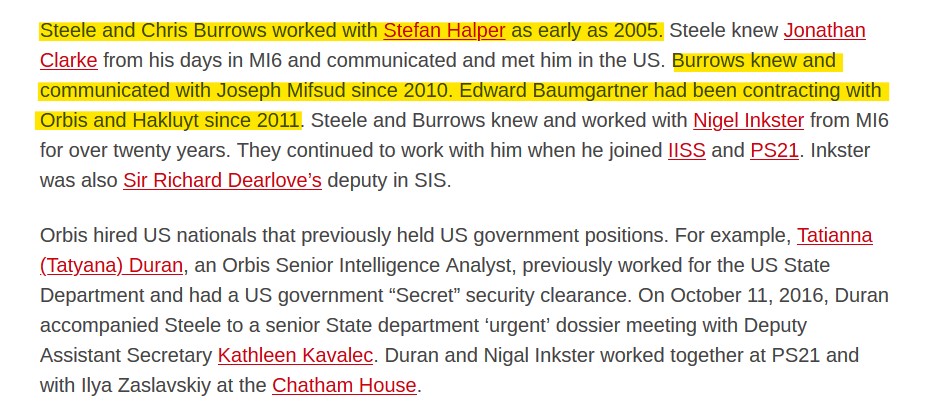 Halper had been working with Steele since at least 2005