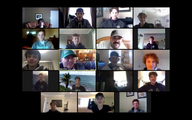 Great night catching up with the boys! #HockeyComesTogether