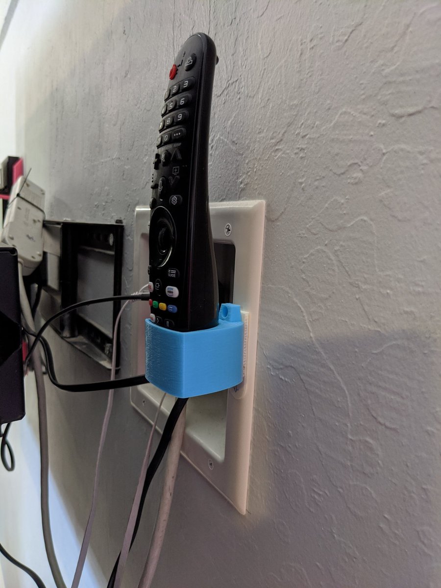 keridel's tweet photo. Today has been a #Practical3DPrinting kind of a day.
I made a remote holder for my LG magic remote (it's not a dildo I promise)
I printed an excellent set of holders for my Oculus Quest headset.
And I made Disneyland Grilled cheese for my family.
A good day https://t.co/rE8Q2mEDYx