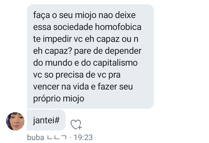 faça seu miojo e não deixe esse sociedade homofobica te impedir!!!!!!!