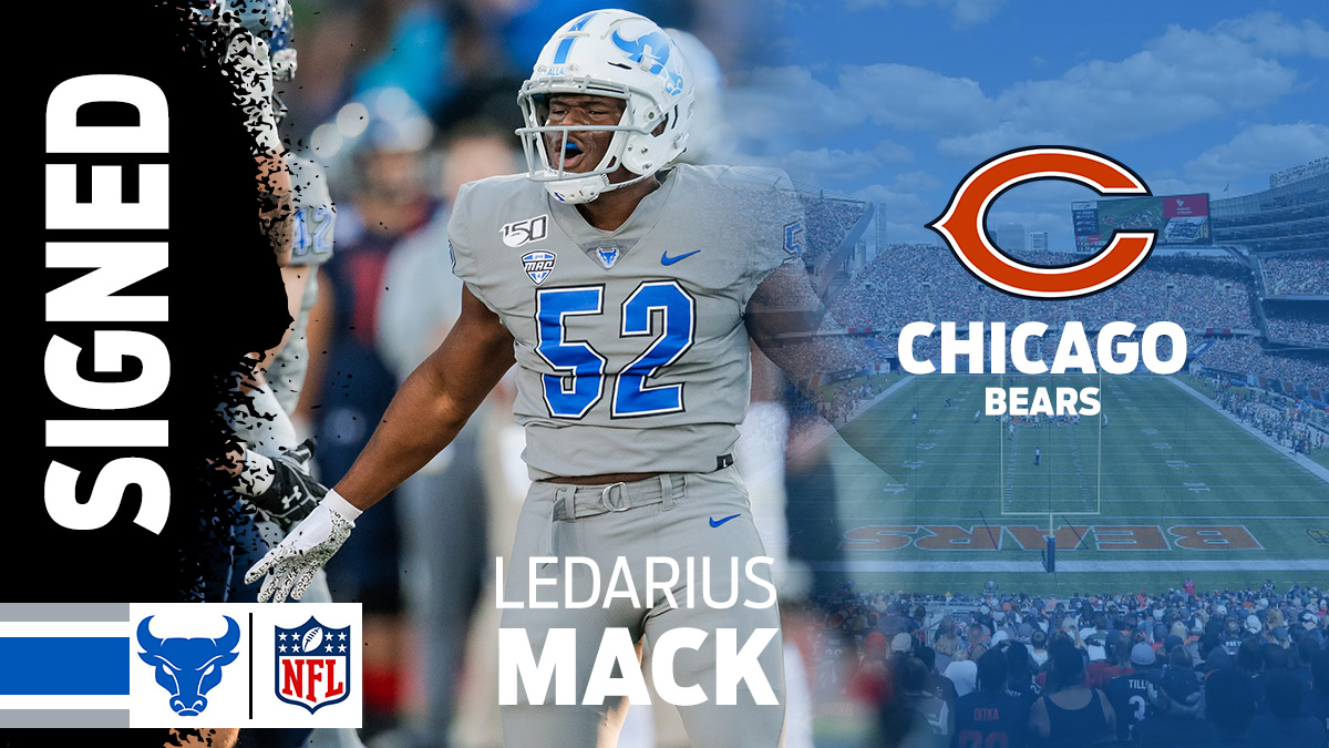 UBFootball's tweet image. Congratulations, Ledarius on signing a free agent deal with the @ChicagoBears! 

#UBhornsUP | #ForeverABull