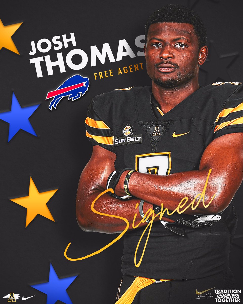 AppState_FB's tweet photo. Boone ➡️ Buffalo

@ScoreOnU signs with the @BuffaloBills!

#GoApp | #NFLneers https://t.co/zfnVoaoj2k