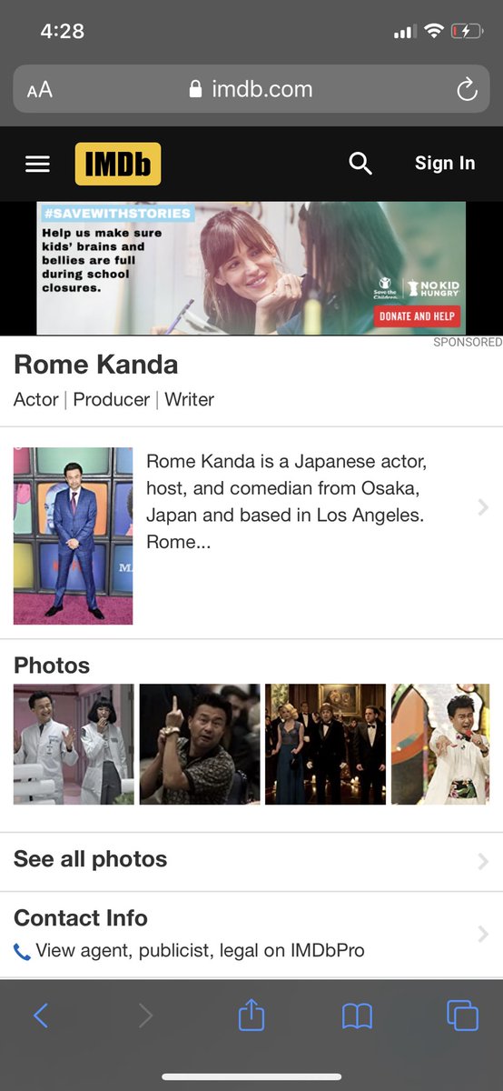 CherylJacksonLA's tweet photo. Check out the super cool @RomeKanda on @IMDb’s list of Top Asian Male Actors who play age 40-60!! #RomeKanda #JacksonEntertainment #IMDb https://t.co/gLnIPjbCER https://t.co/pnBEpvVU0r