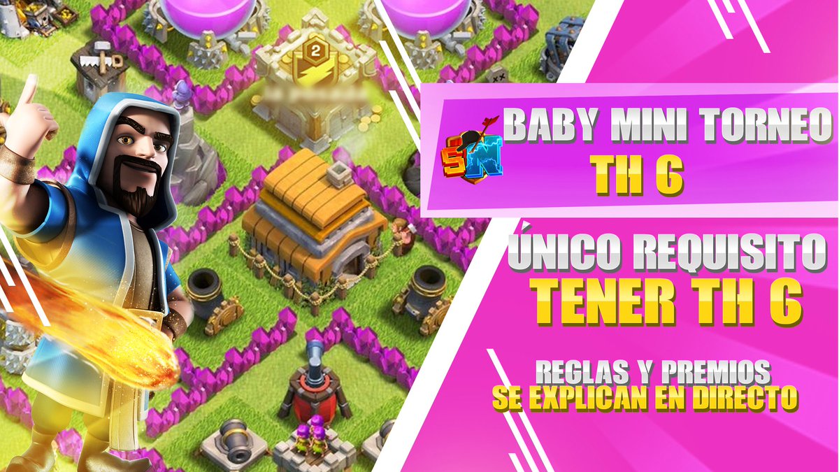 shioNwu's tweet photo. 🛑LIVE🛑
🔥Siiiiii ya llegó😱
🏆Mini Torneo de Th6✅

Viva @ClashofClansESC 
Fuegooo🔥🤟🏼🔥

YouTube🔥
https://t.co/TN7ZYmsI3y
Facebook🔥
https://t.co/XViOdF5yKb
Twitch🔥
https://t.co/DeB7LSTcHR https://t.co/UPb7E7MM6x