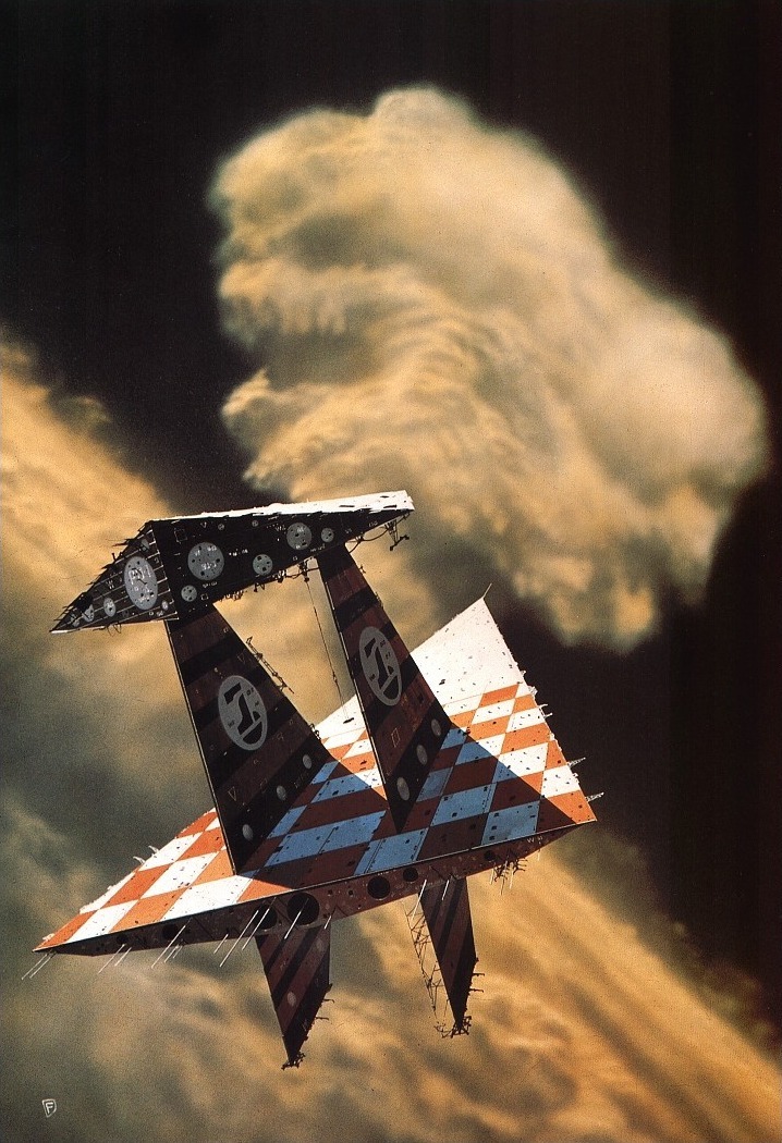 As a continuation of dazzle camo: The patterned universe of Chris Foss.