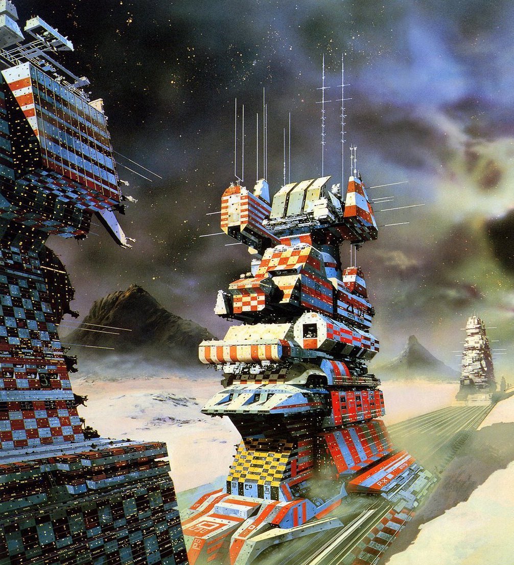 As a continuation of dazzle camo: The patterned universe of Chris Foss.