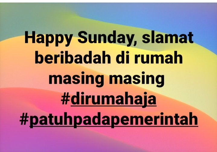 Happy Sunday ❤️🤗
#dirumahaja 
#patuhpadapemerintah