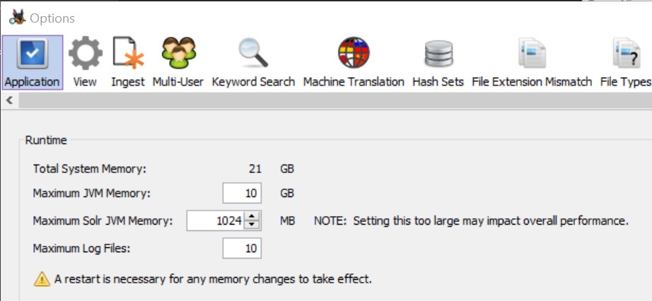 Bluescreensec's tweet photo. What is the best configuration in Autopsy to obtain a good performance? Any recommendation? #autopsy #DFIR #forensic #ForensicComputer @carrier4n6 @sleuthkit @pablocroci @gpresman My PC: core i7 - ram: 20gb https://t.co/psRlZo0dYQ