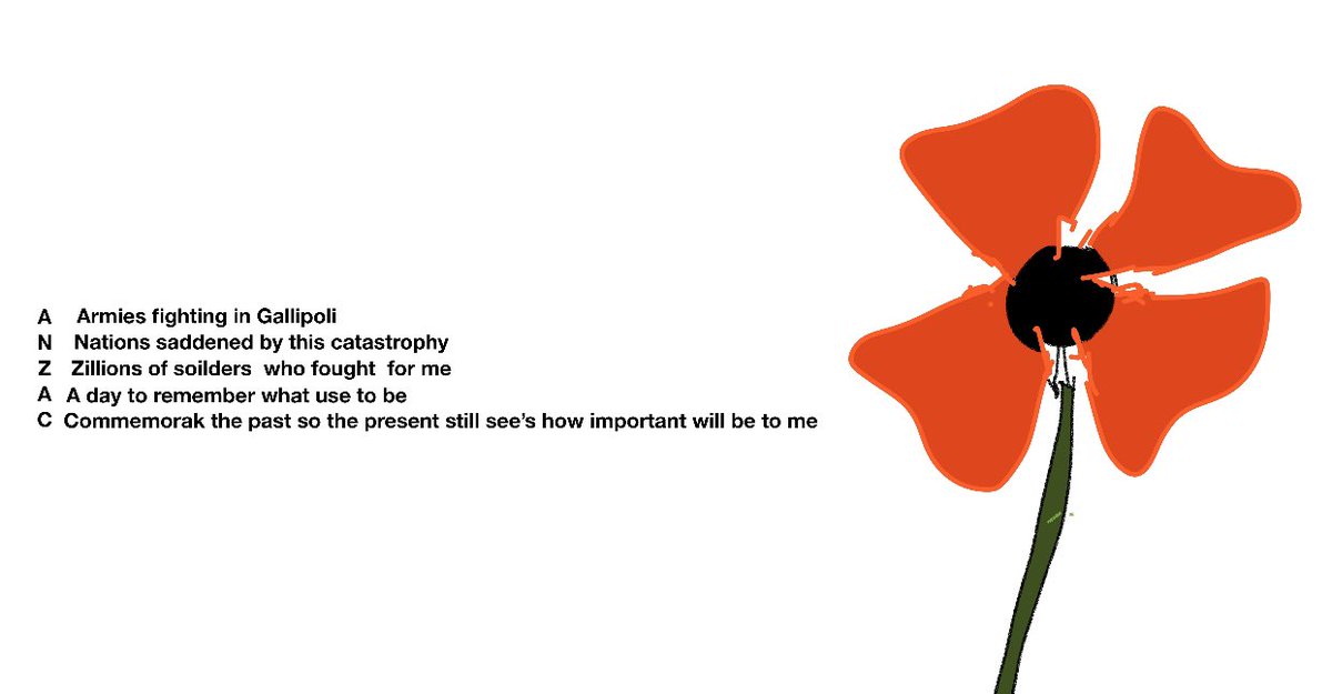 Casey Patuawa (@cpatuawa) on Twitter photo ANZAC day was different this year. But the sacrifice and gratitude we feel each year was not diminished. Proud of our kids and the poems they produced. Lest we forget. #takpremotelearning
<a href="/KellyJ_McEvoy/">Kelly McEvoy</a> <a href="/oliviaburt03/">oliviaburt03</a> <a href="/cpausler/">Caroline Stephanie Pausler</a> ANZAC day was different this year. But the sacrifice and gratitude we feel each year was not diminished. Proud of our kids and the poems they produced. Lest we forget. #takpremotelearning
<a href="/KellyJ_McEvoy/">Kelly McEvoy</a> <a href="/oliviaburt03/">oliviaburt03</a> <a href="/cpausler/">Caroline Stephanie Pausler</a>
