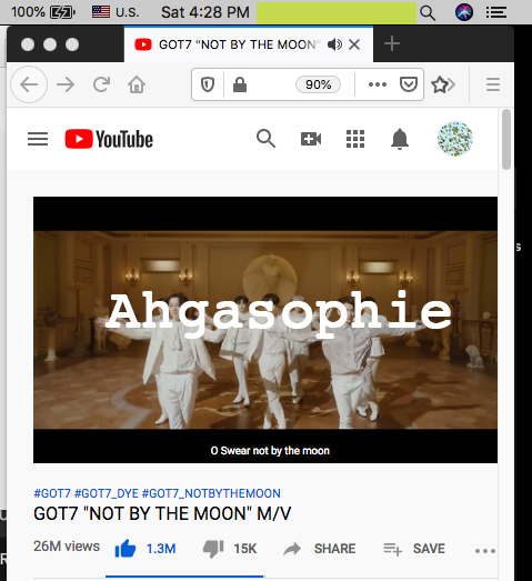 Youtube stream NBTM in 1 browser(Firefox)Sign in w/ another user (if you have it)Thumbs Up videoSubscribeWatch it & relax it's a cool video and they made it for you <3 #GOT7_NOTBYTHEMOON    #GOT7_DYE    #GOT7    @GOT7Official