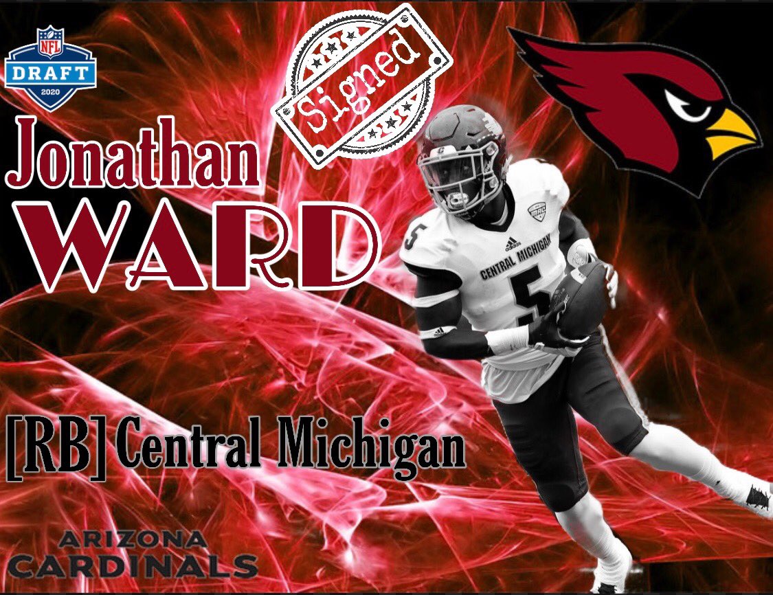 PyrmdSportsGrp's tweet photo. Congrats to @Almighty_jward for being signed by the @AZCardinals today!!! #NFLDraft2020 https://t.co/mR5qXk3hEo