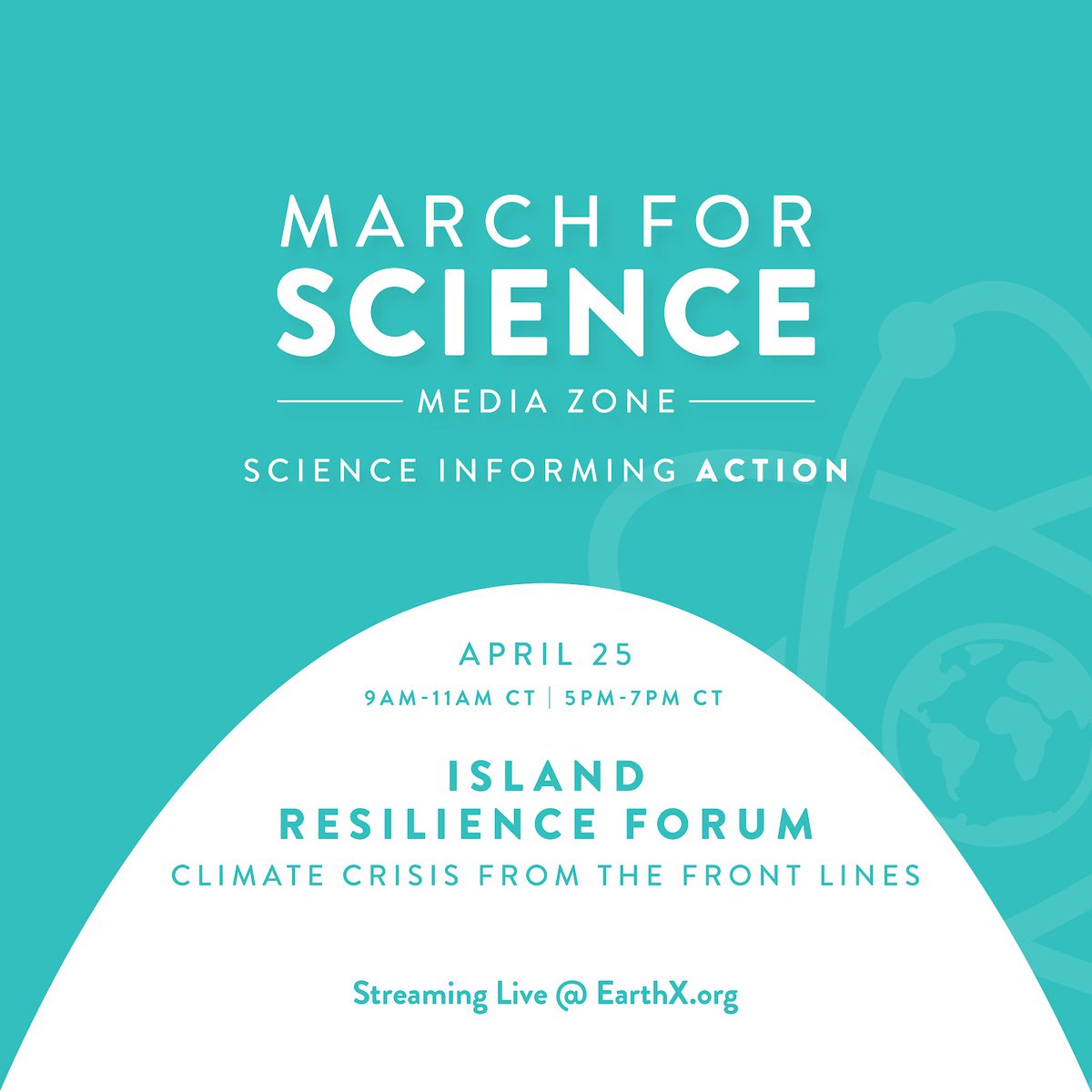MarchForScience's tweet photo. As we come to the end of our Island Resilience Forum, tune in to hear @KateBrownIsland, executive director of #GLIPSA (@GLISPA_discuss), give the closing remarks. Thank you to all who made this possible! 🌎💚 Stream now at @earthxorg and https://t.co/sqSZlDGthg #EarthDayAtHome https://t.co/NHfRBo9pal